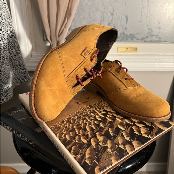 Teca Oxfords leather weatherproof Women’s size 8 tan - Picture 8 of 8